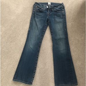 True Religion boot cut low rise size 27
